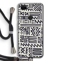 CaseCompany Marrakech print: Pixel 3a Transparant Hoesje met koord