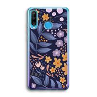 CaseCompany Flowers with blue leaves: Huawei P30 Lite Transparant Hoesje