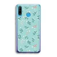 CaseCompany Small white flowers: Huawei P30 Lite Transparant Hoesje
