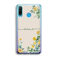 CaseCompany Gele bloemen: Huawei P30 Lite Transparant Hoesje