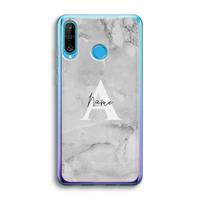 CaseCompany Ivory Marble: Huawei P30 Lite Transparant Hoesje