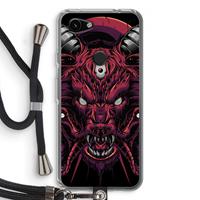 CaseCompany Hell Hound and Serpents: Pixel 3a Transparant Hoesje met koord