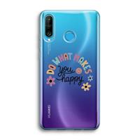 CaseCompany Happy days: Huawei P30 Lite Transparant Hoesje