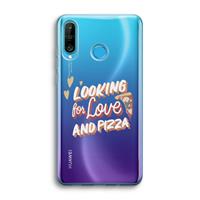 CaseCompany Pizza is the answer: Huawei P30 Lite Transparant Hoesje