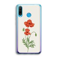 CaseCompany Red poppy: Huawei P30 Lite Transparant Hoesje