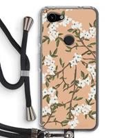 CaseCompany Blossoming spring: Pixel 3a Transparant Hoesje met koord