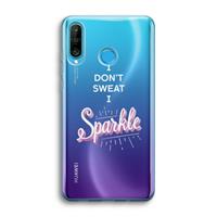 CaseCompany Sparkle quote: Huawei P30 Lite Transparant Hoesje