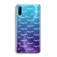 CaseCompany Wimpers: Huawei P30 Lite Transparant Hoesje