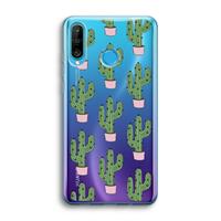 CaseCompany Cactus Lover: Huawei P30 Lite Transparant Hoesje