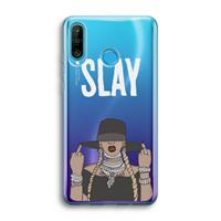 CaseCompany Slay All Day: Huawei P30 Lite Transparant Hoesje