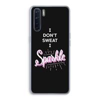 CaseCompany Sparkle quote: Oppo A91 Transparant Hoesje