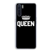 CaseCompany Queen zwart: Oppo A91 Transparant Hoesje