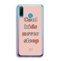 CaseCompany Cool Kids Never Sleep: Huawei P30 Lite Transparant Hoesje