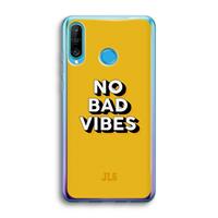 CaseCompany No Bad Vibes: Huawei P30 Lite Transparant Hoesje