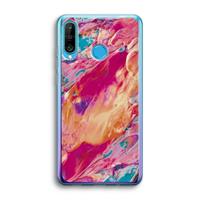CaseCompany Pastel Echoes: Huawei P30 Lite Transparant Hoesje