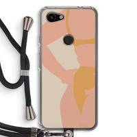 CaseCompany Bikini body: Pixel 3a Transparant Hoesje met koord