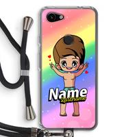 CaseCompany Chibi Maker man: Pixel 3a Transparant Hoesje met koord