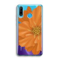 CaseCompany Orange Ellila flower: Huawei P30 Lite Transparant Hoesje