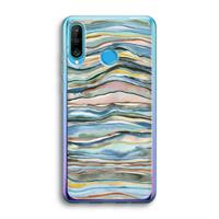 CaseCompany Watercolor Agate: Huawei P30 Lite Transparant Hoesje