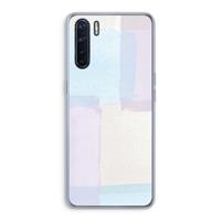 CaseCompany Square pastel: Oppo A91 Transparant Hoesje