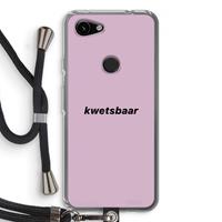 CaseCompany kwetsbaar: Pixel 3a Transparant Hoesje met koord