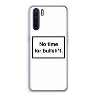 CaseCompany No time: Oppo A91 Transparant Hoesje