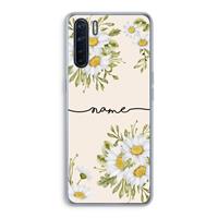 CaseCompany Daisies: Oppo A91 Transparant Hoesje