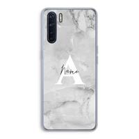 CaseCompany Ivory Marble: Oppo A91 Transparant Hoesje