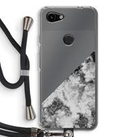 CaseCompany Onweer: Pixel 3a Transparant Hoesje met koord