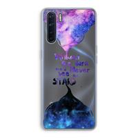 CaseCompany Stars quote: Oppo A91 Transparant Hoesje
