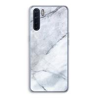 CaseCompany Witte marmer: Oppo A91 Transparant Hoesje