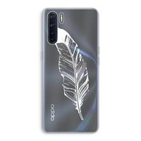 CaseCompany Pluim: Oppo A91 Transparant Hoesje
