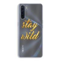 CaseCompany Stay wild: Oppo A91 Transparant Hoesje