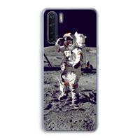 CaseCompany Spaceman: Oppo A91 Transparant Hoesje