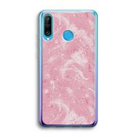 CaseCompany Abstract Painting Pink: Huawei P30 Lite Transparant Hoesje