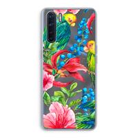 CaseCompany Papegaaien: Oppo A91 Transparant Hoesje