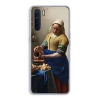 CaseCompany The Milkmaid: Oppo A91 Transparant Hoesje