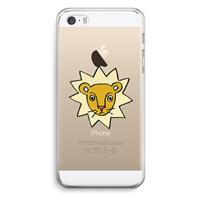 CaseCompany Kleine leeuw: iPhone 5 / 5S / SE Transparant Hoesje
