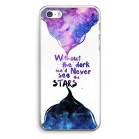 CaseCompany Stars quote: iPhone 5 / 5S / SE Transparant Hoesje