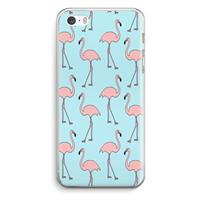 CaseCompany Anything Flamingoes: iPhone 5 / 5S / SE Transparant Hoesje