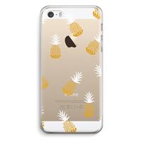 CaseCompany Ananasjes: iPhone 5 / 5S / SE Transparant Hoesje