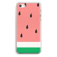 CaseCompany Watermeloen: iPhone 5 / 5S / SE Transparant Hoesje