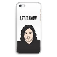 CaseCompany Let It Snow: iPhone 5 / 5S / SE Transparant Hoesje