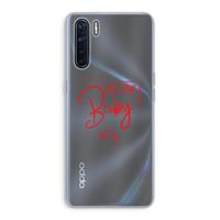 CaseCompany Not Your Baby: Oppo A91 Transparant Hoesje