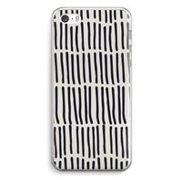CaseCompany Moroccan stripes: iPhone 5 / 5S / SE Transparant Hoesje