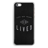 CaseCompany To be lived: iPhone 5 / 5S / SE Transparant Hoesje