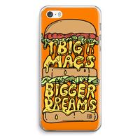 CaseCompany Big Macs Bigger Dreams: iPhone 5 / 5S / SE Transparant Hoesje