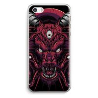 CaseCompany Hell Hound and Serpents: iPhone 5 / 5S / SE Transparant Hoesje