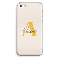CaseCompany Amber Script: iPhone 5 / 5S / SE Transparant Hoesje