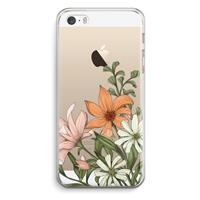 CaseCompany Floral bouquet: iPhone 5 / 5S / SE Transparant Hoesje